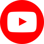 Icon of the YouTube logo, consisting of a white play button on a red circle background. Thank you for using this image in your footer.