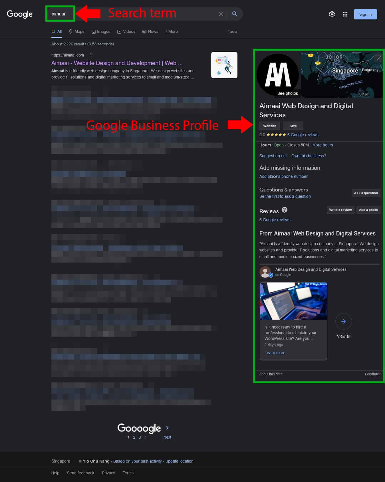 Aimaai Google Business Profile