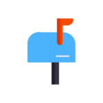 blue mailbox icon