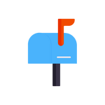 blue mailbox icon