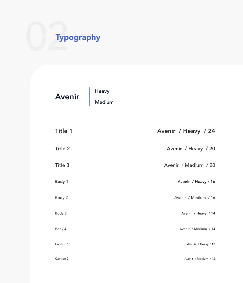 reference on typography instructions